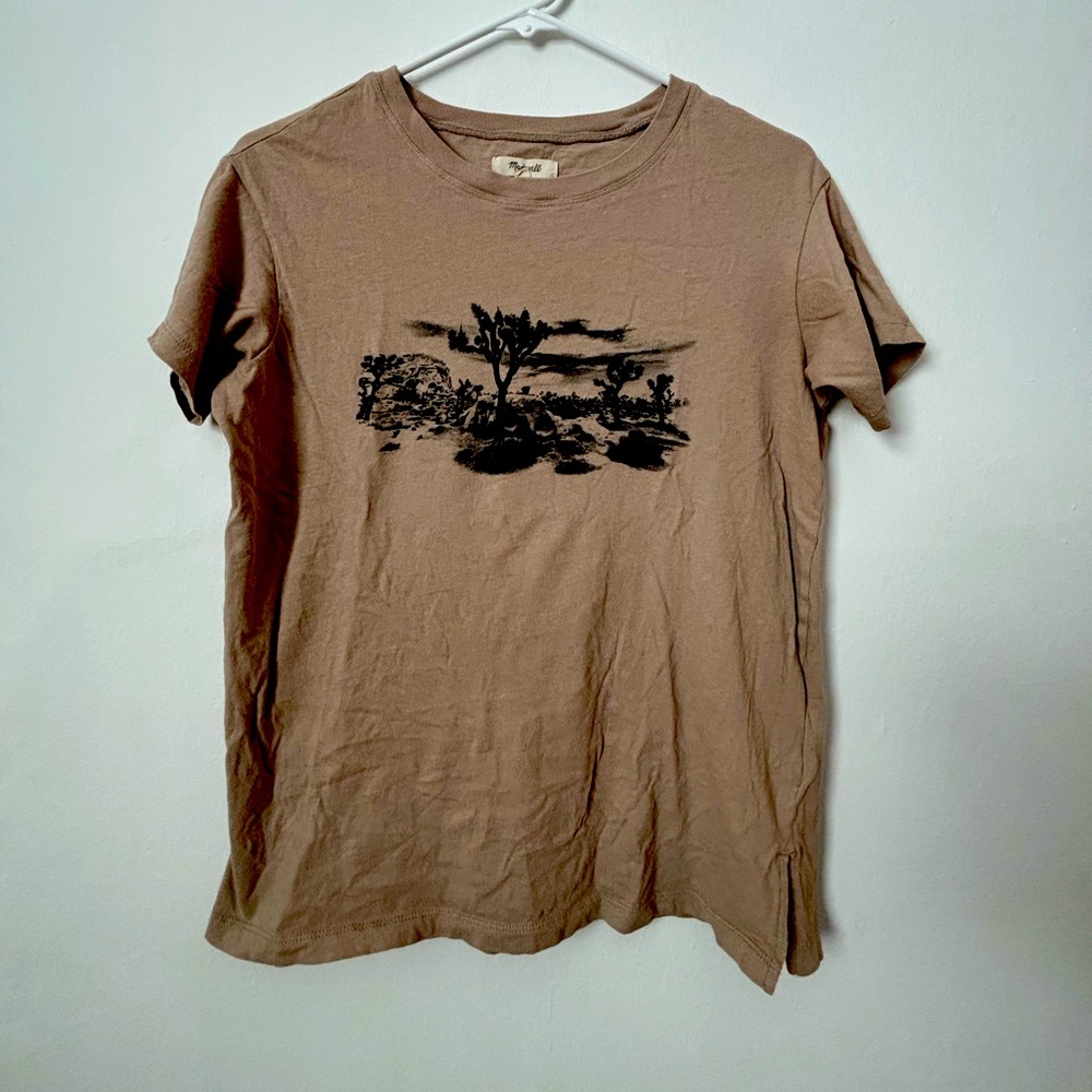 Joshua Tree Graphic Softfade Cotton Oversized Tee